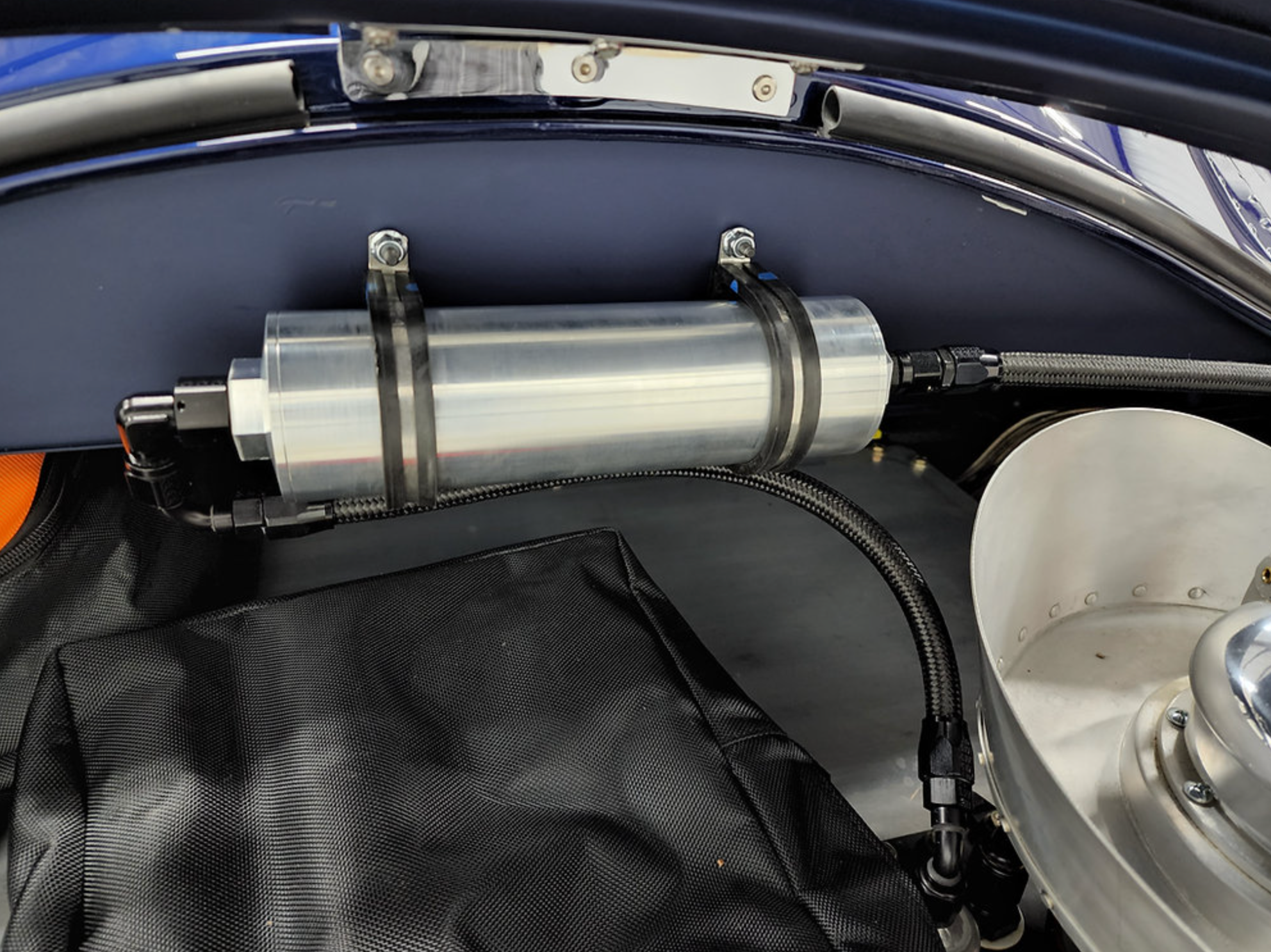 Vapor Trapper billet aluminum charcoal fuel vapor canister - product view 14