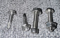 Stainless mounting screw kit for Vapor Trapper installation - close-up detail