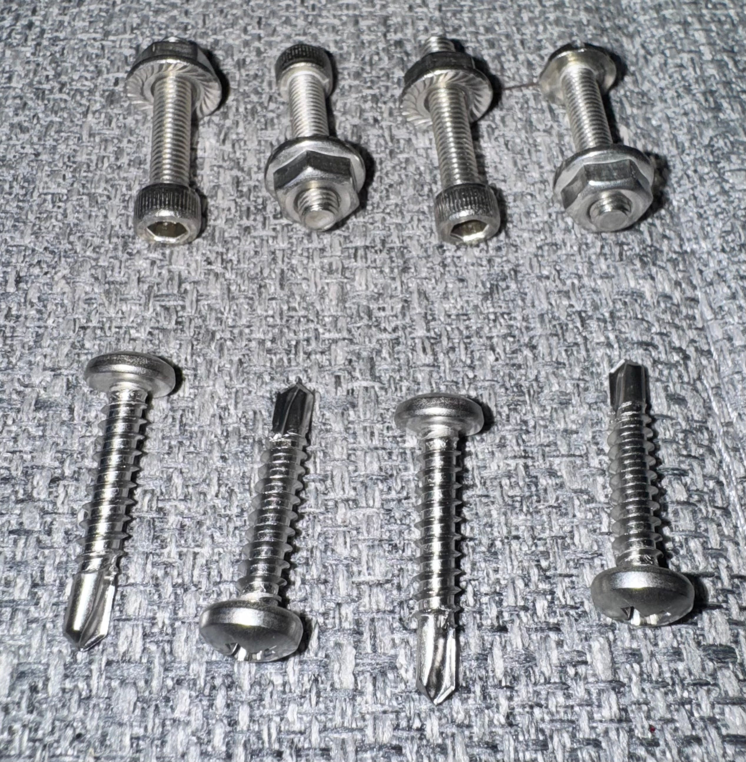 Stainless mounting screw kit for Vapor Trapper installation mounted on fuel system