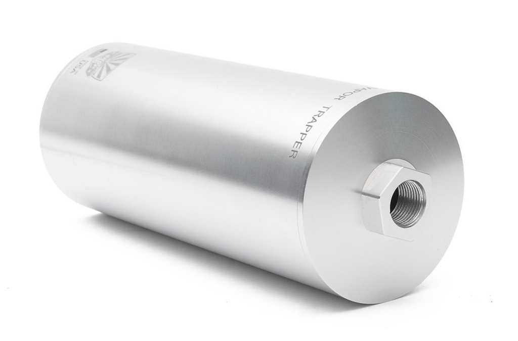 High Capacity Vapor Trapper™ — 8" Billet Aluminum Charcoal Canister