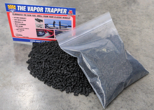 Activated charcoal media refill kit for Vapor Trapper canister