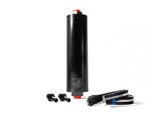 Vapor Trapper combo install kit with canister and mounting hardware